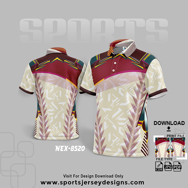 NEX-8520 Ganesha Festival Design for Sublimation Print With The combination of White and red